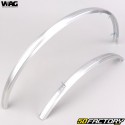 Front and rear mudguards for 28&quot; Wag Bike, chrome, 35 mm