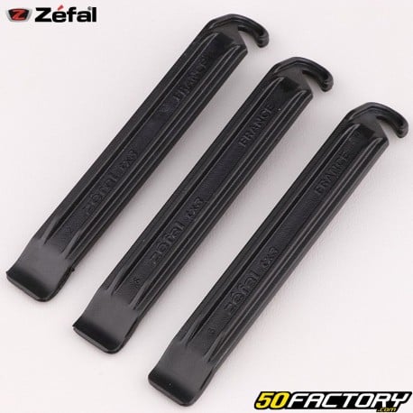 Alavancas para pneus de bicicleta de plástico preto Zéfal DP 20 (conjunto de 3)