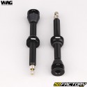 Presta XNUMXmm Wag Bike Tubeless Tire Valves Black (XNUMX Pack) VXNUMX