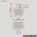 Bicycle type semi-metal brake pads Formula RX... Alligator