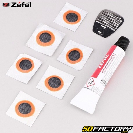 Kit de reparação de câmara de ar de bicicleta Zéfal &quot;racing&quot; (remendos e cola)