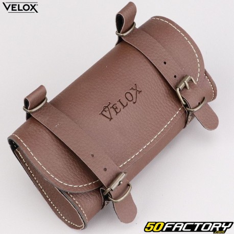 Bolsa (kit de ferramentas) vintage  bicicleta Velox marrom