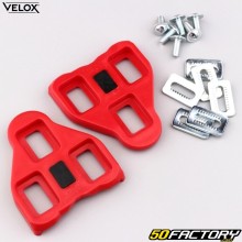 SPD-SL cleats for automatic &quot;road&quot; bicycle pedals, Look Delta type XNUMX° Vélox red