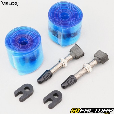 Valves et rouleaux d'étanchéité de roues vélo VTT 27.5" Velox 27 mm (kit de conversion tubeless)