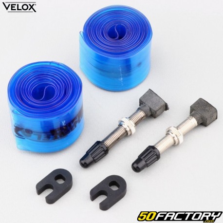 Valves and sealing rollers for 29&quot; Velox 27 mm MTB bike wheels (tubeless conversion kit)