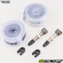 Valves et rouleaux d'étanchéité de roues vélo route 700C Velox 25 mm (kit de conversion tubeless)