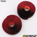 Velox Bi-Color perforated bicycle handlebar tapes black and red