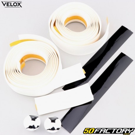 Cintas de manillar de bicicleta Vélox High Grip  XNUMX blanco