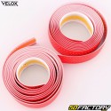 Fitas perfuradas para guiador de bicicleta Velox Fluo Grip neon vermelho