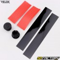 Fitas perfuradas para guiador de bicicleta Velox Fluo Grip neon vermelho