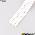 Fitas de guiador de bicicleta perfuradas Velox Soft Grip brancos