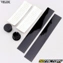 Fitas de guiador de bicicleta perfuradas Velox Soft Grip brancos