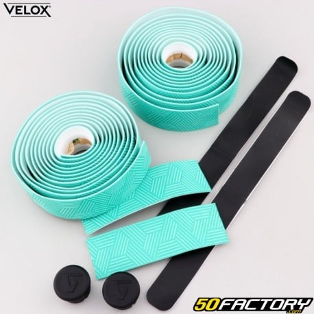 Fitas de guiador de bicicleta Velox Ultra Grip  XNUMX folhas verdes Bianchi