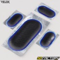 Tubeless MTB bicycle tire puncture repair kit with Vélox patches