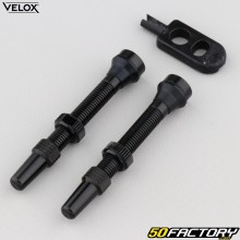 Valves de pneus tubeless Presta 44 mm vélo Vélox (lot de 2)