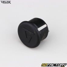 Vélox black handlebar end caps