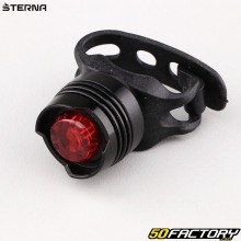 Luz traseira redonda LED para bicicleta Sterna preta