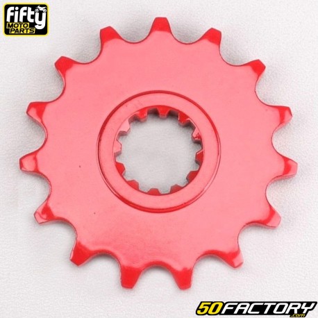 15 teeth 420 box output sprocket AM6 minarelli Fifty red