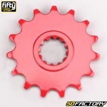 15 tooth 420 box output sprocket AM6 minarelli Fifty red