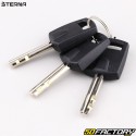 Sterna folding keyed articulated anti-theft device with bracket