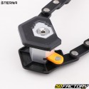 Sterna folding keyed articulated anti-theft device with bracket