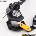 Sterna folding keyed articulated anti-theft device with bracket