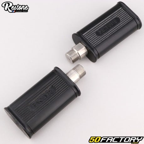 Notario type pedals for MBK 51 moped, Peugeot 103, Motobécane... black (14x1.25 mm) Restone