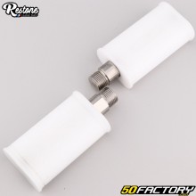 Pedali tipo Ciclomotore Notario MBK 51, Peugeot 103, Motobecane... (14x1.25 mm) Restone bianco