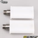 Notario type pedals for MBK 51 moped, Peugeot 103, Motobécane... white (14x1.25 mm) Restone