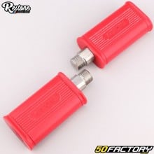 Notario type pedals for MBK 51 moped, Peugeot 103, Motobécane... (14x1.25 mm) Restone red