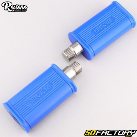 Notario type pedals for MBK 51 moped, Peugeot 103, Motobécane... (14x1.25 mm) Restone blue