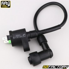 Ignition coil Derbi,  Peugeot 103, Ludix... (right anti-interference) Fifty black V2