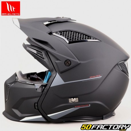 Modular helmet MT Helmets Streetfighter SV Solid A1 matte black