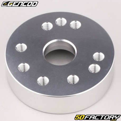 Muffler base Gencod M72B silver (center distances 40 mm, 42 mm and 45 mm)