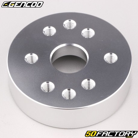 Base do silenciador Gencod Prata M72C (centros de 33 mm e 36 mm)