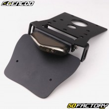 Bavette support de plaque avec feu à leds Derbi Senda, Gilera SMT... (depuis 2011) Gencod noire