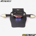 Mud flap license plate holder with LED light and indicators Derbi Senda,  Gilera SMT... (from 2011) Gencod black