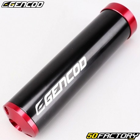 Silenciador Gencod M72B Bulto preto e vermelho (distâncias centrais 40 mm, 42 mm e 45 mm)