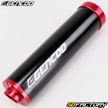 Silenziatore Gencod M72B Copa nero e rosso (interassi 40 mm, 42 mm e 45 mm)