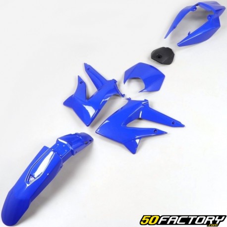 Kit de carenado Derbi Senda DRD Xtreme, Gilera SMT,  RCR (2011 - 2017) azul (sin carenados debajo del asiento)