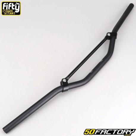 Ã˜22 mm aluminum handlebar Fifty black with black bar