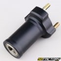 Moyeu de roue avant alu karting Ø17 mm longueur 95 mm noir