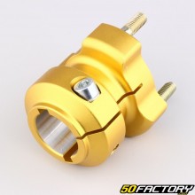 Karting aluminum rear wheel hub ØXNUMX mm length XNUMX mm gold