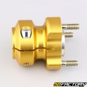 Karting aluminum rear wheel hub ØXNUMX mm length XNUMX mm gold