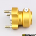 Karting aluminum rear wheel hub ØXNUMX mm length XNUMX mm gold