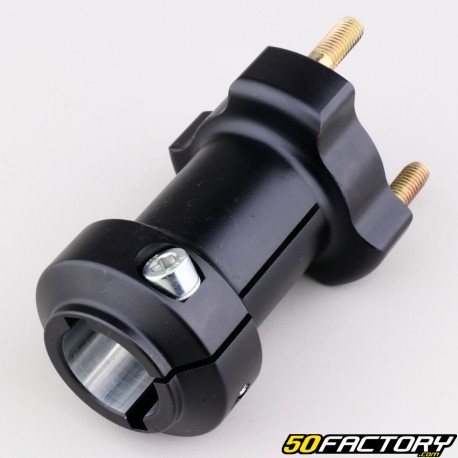 Moyeu de roue arrière alu karting Ø30 mm longueur 95 mm noir