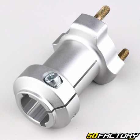 Karting aluminum rear wheel hub ØXNUMX mm length XNUMX mm gray