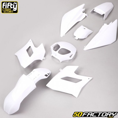 Kit de carenado FACTORY  color blanco Derbi Senda DRD Racing