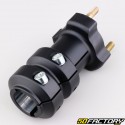 Moyeu de roue arrière alu karting Ø30 mm longueur 115 mm noir