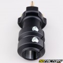 Moyeu de roue arrière alu karting Ø30 mm longueur 115 mm noir